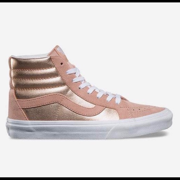rose gold vans shoes